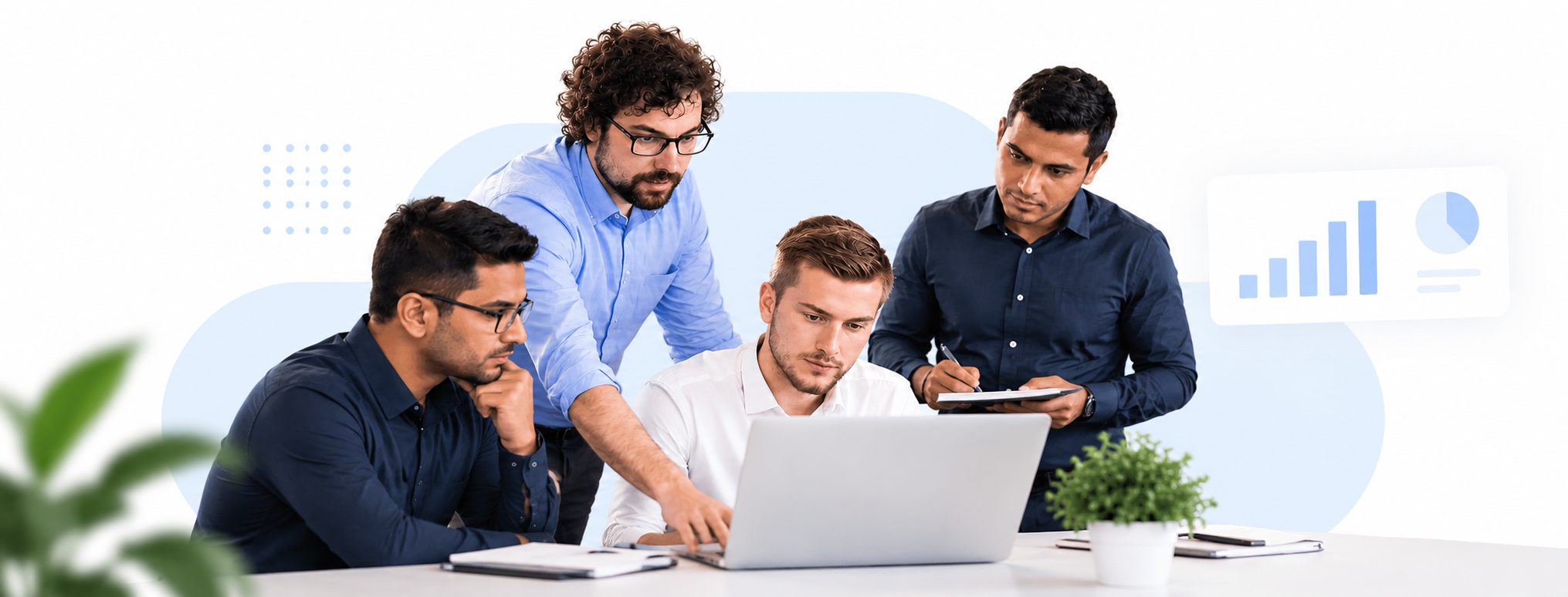 Team meeting in a modern office